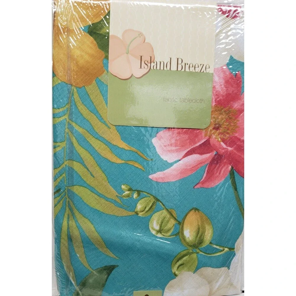 Printed Fabric Tablecloth, 60